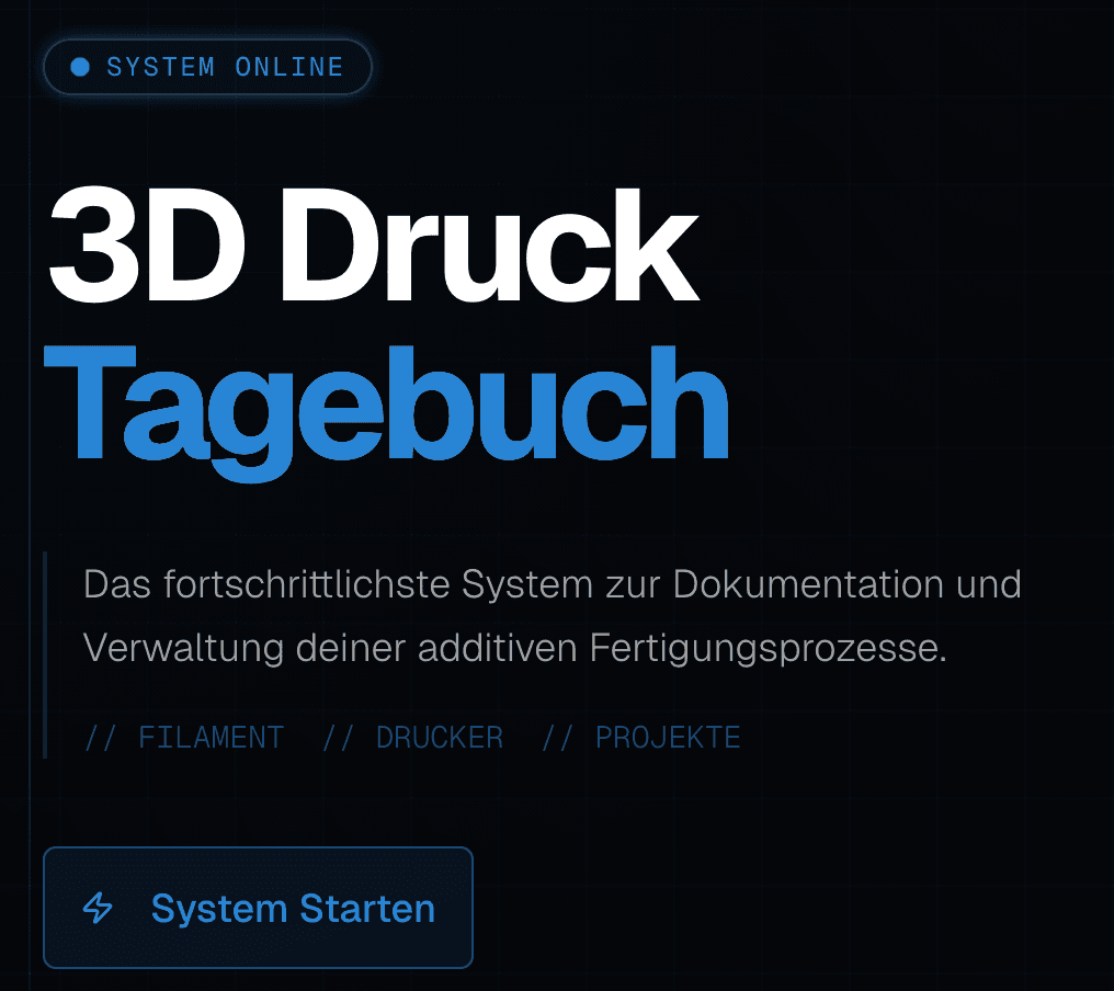 3D-Druck-Tagebuch